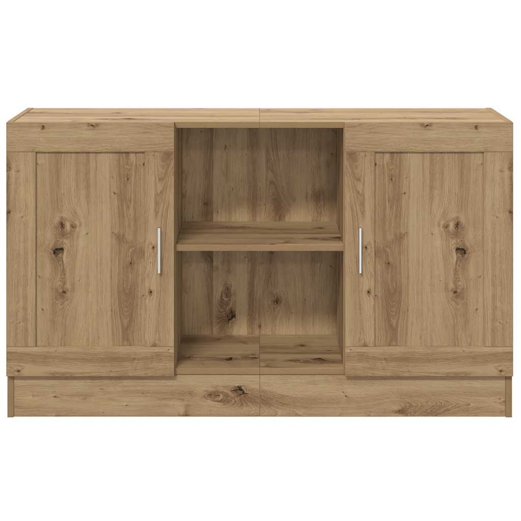 VidaXL Dressoir 120x30,5x70 cm bewerkt hout artisanaal eikenkleurig