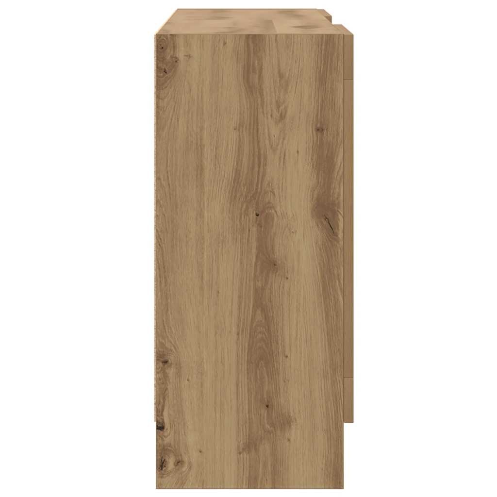 VidaXL Dressoir 120x30,5x70 cm bewerkt hout artisanaal eikenkleurig