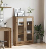 VidaXL Boekenkast 82,5x30,5x115 cm bewerkt hout artisanaal eikenkleur