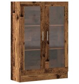 VidaXL Boekenkast 82,5x30,5x115 cm bewerkt hout oud houtkleurig