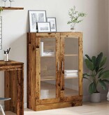 VidaXL Boekenkast 82,5x30,5x115 cm bewerkt hout oud houtkleurig
