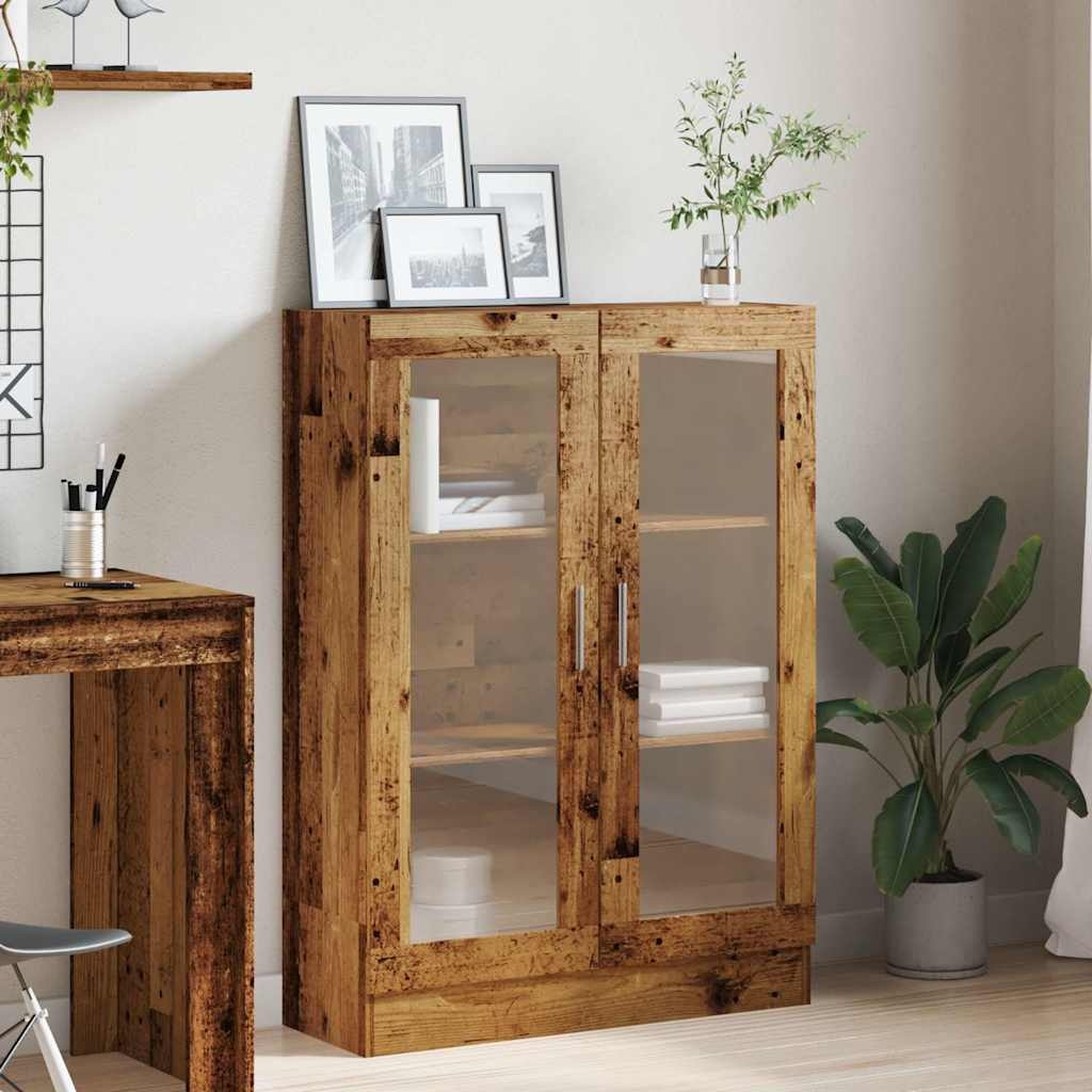 VidaXL Boekenkast 82,5x30,5x115 cm bewerkt hout oud houtkleurig