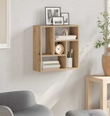 VidaXL Wandschap 45x16x45 cm bewerkt hout artisanaal eikenkleurig