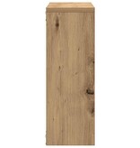 VidaXL Wandschap 45x16x45 cm bewerkt hout artisanaal eikenkleurig
