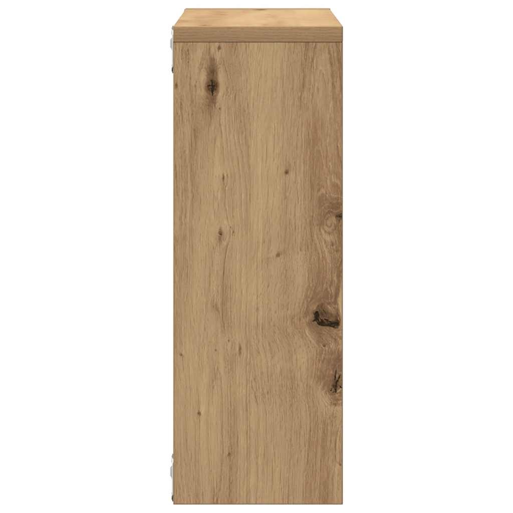 VidaXL Wandschap 45x16x45 cm bewerkt hout artisanaal eikenkleurig