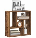 VidaXL Wandschap 45x16x45 cm bewerkt hout oud houtkleurig