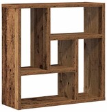 VidaXL Wandschap 45x16x45 cm bewerkt hout oud houtkleurig