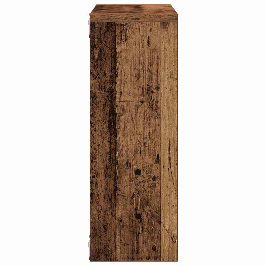 VidaXL Wandschap 45x16x45 cm bewerkt hout oud houtkleurig