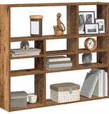 VidaXL Wandschap 90x16x78 cm bewerkt hout oud houtkleurig