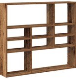 VidaXL Wandschap 90x16x78 cm bewerkt hout oud houtkleurig