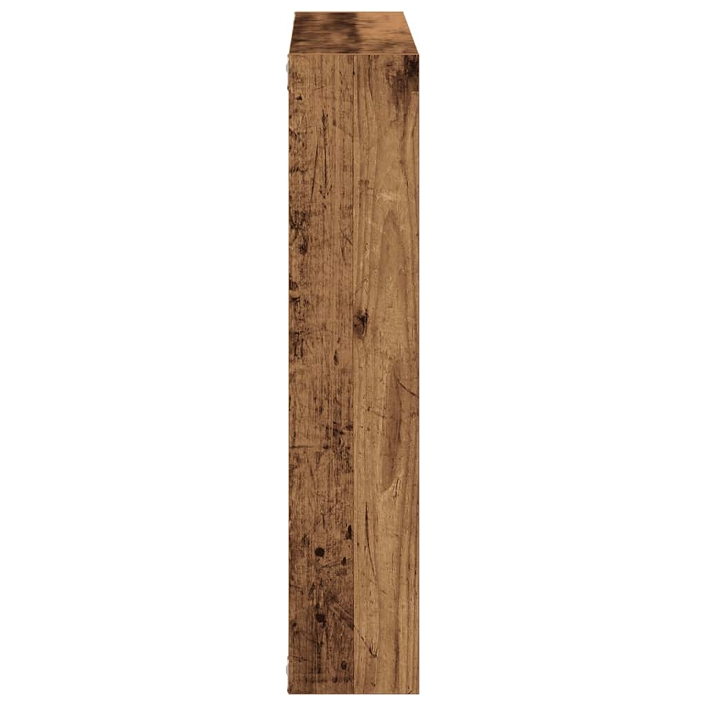 VidaXL Wandschap 90x16x78 cm bewerkt hout oud houtkleurig