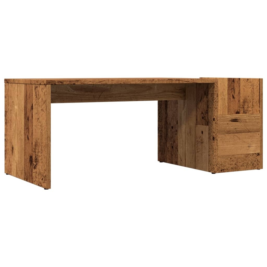 VidaXL Salontafel 90x45x35 cm bewerkt hout oud houtkleurig