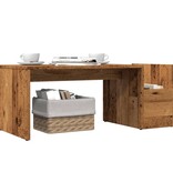 VidaXL Salontafel 90x45x35 cm bewerkt hout oud houtkleurig