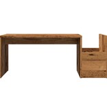 VidaXL Salontafel 90x45x35 cm bewerkt hout oud houtkleurig