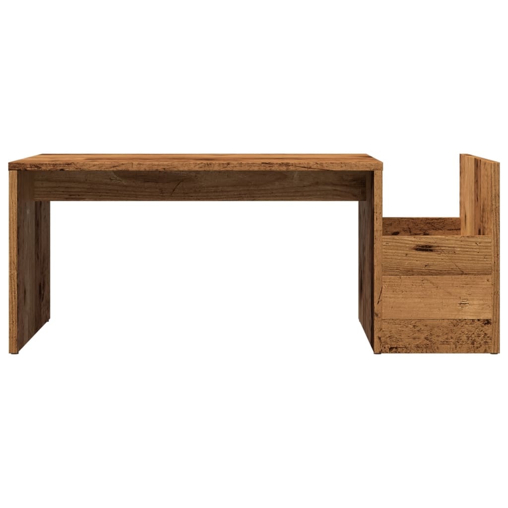 VidaXL Salontafel 90x45x35 cm bewerkt hout oud houtkleurig