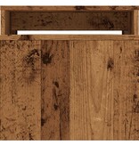 VidaXL Salontafelset 100x48x40 cm bewerkt hout oud houtkleurig