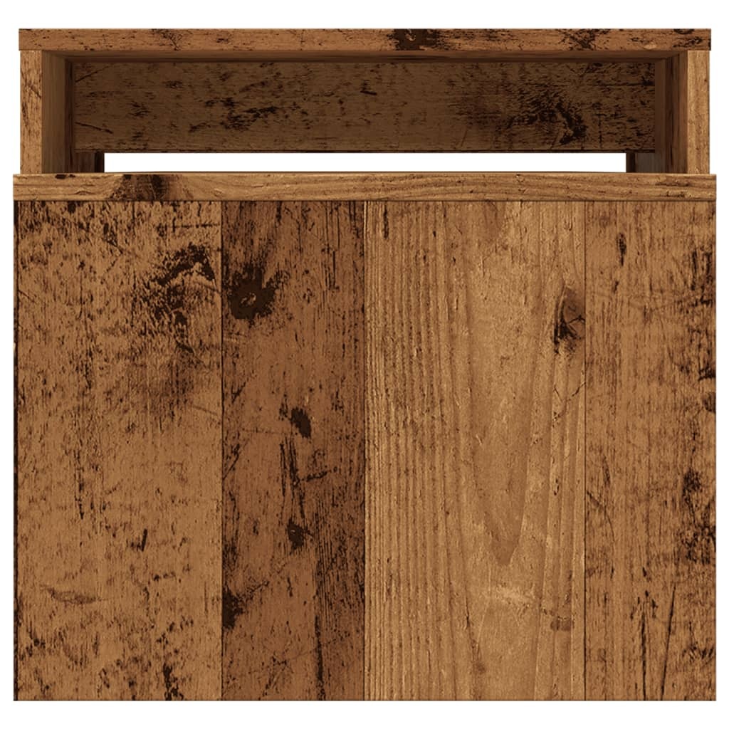 VidaXL Salontafelset 100x48x40 cm bewerkt hout oud houtkleurig