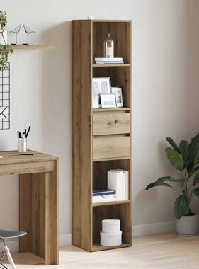 VidaXL Boekenkast 36x30x171 cm bewerkt hout artisanaal eikenkleur