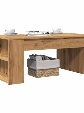 VidaXL Salontafel 102x55x42 cm bewerkt hout artisanaal eikenkleur