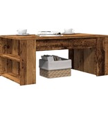 VidaXL Salontafel 102x55x42 cm bewerkt hout oud houtkleurig