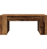 VidaXL Salontafel 102x55x42 cm bewerkt hout oud houtkleurig