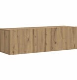 VidaXL Tv-wandmeubel 100x30x30 cm bewerkt hout artisanaal eikenkleurig