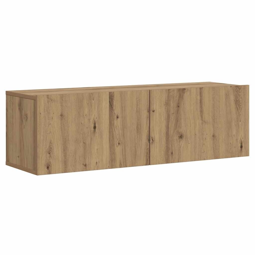 VidaXL Tv-wandmeubel 100x30x30 cm bewerkt hout artisanaal eikenkleurig