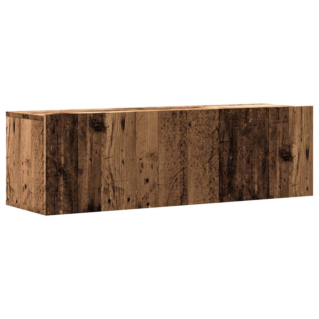 VidaXL Tv-wandmeubel 100x30x30 cm bewerkt hout oud houtkleurig