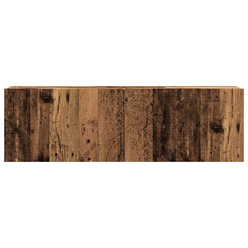 VidaXL Tv-wandmeubel 100x30x30 cm bewerkt hout oud houtkleurig