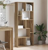 VidaXL Boekenkast 67x24x161 cm bewerkt hout artisanaal eikenkleurig