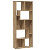 VidaXL Boekenkast 67x24x161 cm bewerkt hout artisanaal eikenkleurig