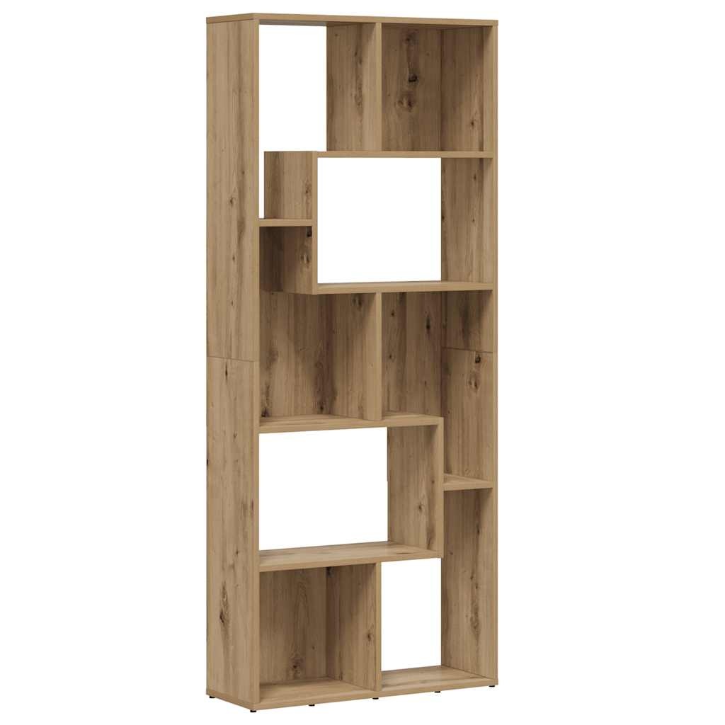 VidaXL Boekenkast 67x24x161 cm bewerkt hout artisanaal eikenkleurig