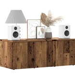 VidaXL Tv-meubel 80x34x30 cm bewerkt hout oud houtkleurig