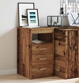 VidaXL Ladekast 40x50x76 cm bewerkt hout oud houtkleurig