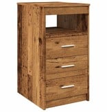 VidaXL Ladekast 40x50x76 cm bewerkt hout oud houtkleurig