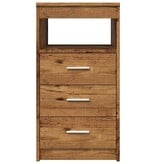 VidaXL Ladekast 40x50x76 cm bewerkt hout oud houtkleurig