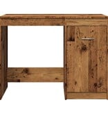 VidaXL Bureau 100x50x76 cm bewerkt hout oud houtkleurig