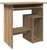 VidaXL Bureau 80x45x74 cm bewerkt hout artisanaal eikenkleur