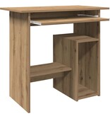 VidaXL Bureau 80x45x74 cm bewerkt hout artisanaal eikenkleur