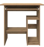 VidaXL Bureau 80x45x74 cm bewerkt hout artisanaal eikenkleur