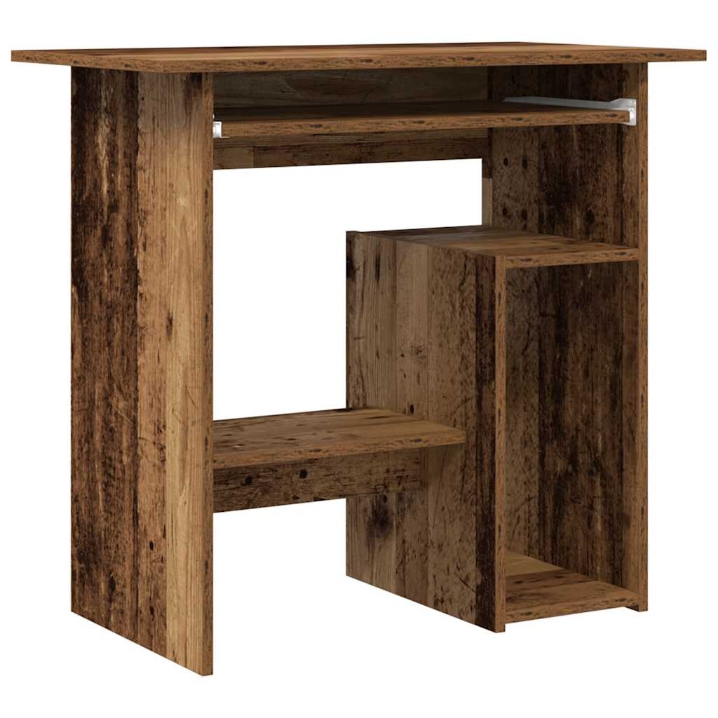 VidaXL Bureau 80x45x74 cm bewerkt hout oud houtkleurig