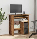 VidaXL Bureau 80x45x74 cm bewerkt hout oud houtkleurig