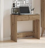 VidaXL Bureau 80x40x75 cm bewerkt hout artisanaal eikenkleurig