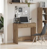 VidaXL Bureau 80x40x75 cm bewerkt hout artisanaal eikenkleurig