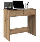 VidaXL Bureau 80x40x75 cm bewerkt hout artisanaal eikenkleurig