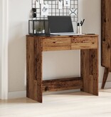 VidaXL Bureau 80x40x75 cm bewerkt hout oud houtkleurig