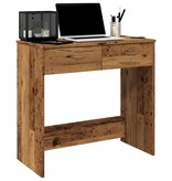 VidaXL Bureau 80x40x75 cm bewerkt hout oud houtkleurig