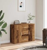 VidaXL Dressoir 90x29,5x65 cm bewerkt hout oud houtkleurig