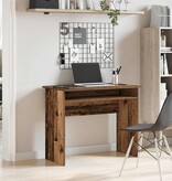 VidaXL Bureau 90x50x74 cm bewerkt hout oud houtkleurig