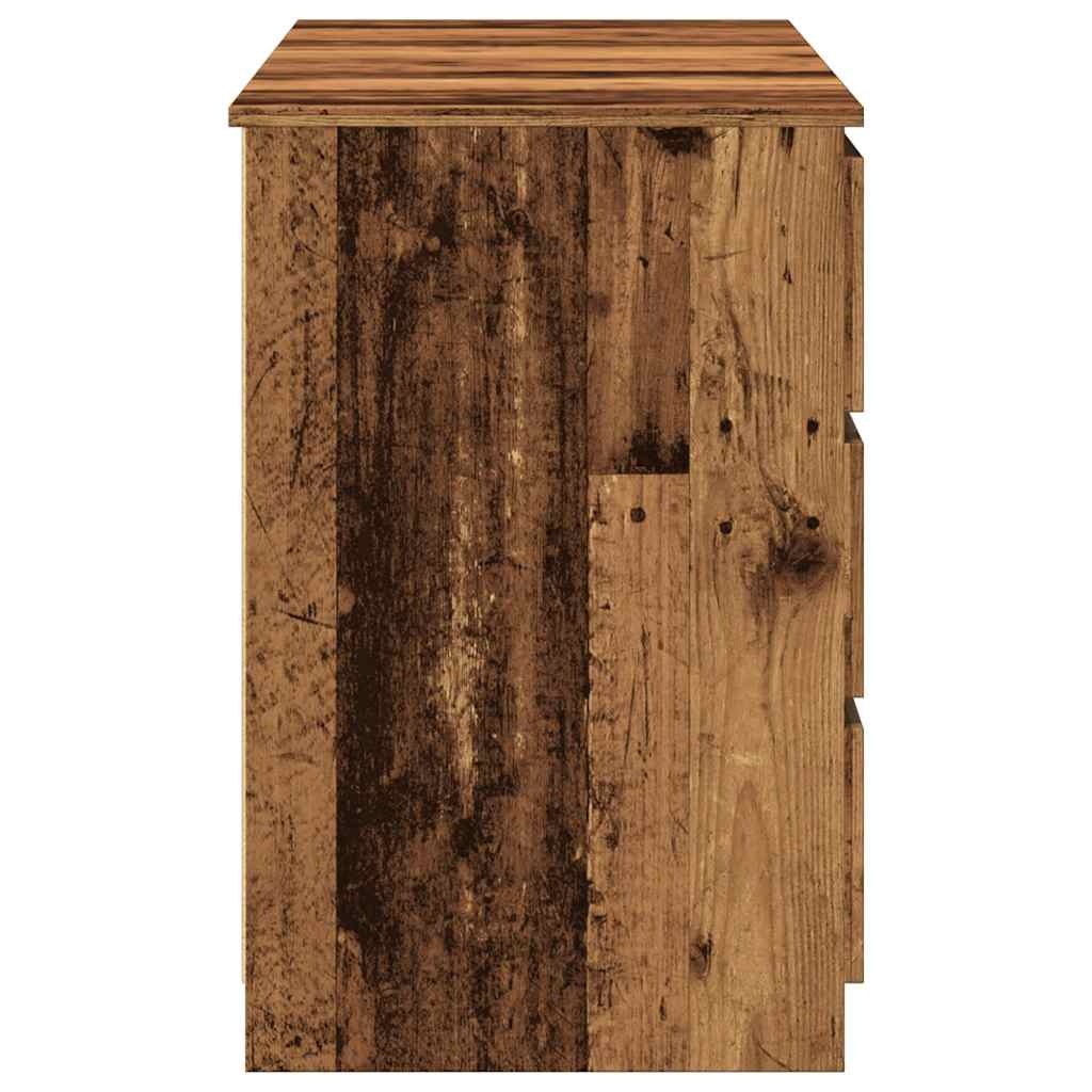 VidaXL Schrijftafel 140x50x77 cm bewerkt hout oud houtkleurig